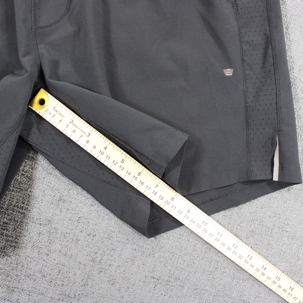 Mack Weldon Stealth Shorts Mens XXL Charcoal Gray Athletic Training Gym Lined - Picture 5 of 10